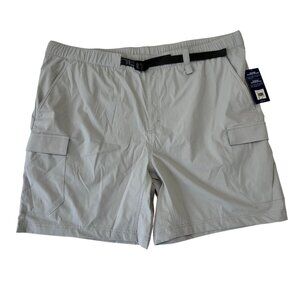 Huk Mens Creekbed Cargo Shorts NWT Size XXL Gray Outdoor Fishing Belt Pockets